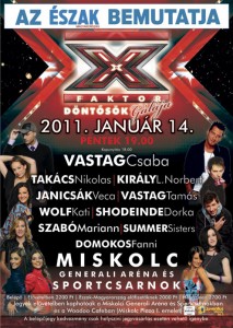 X-Faktor döntősök gálája Miskolcon